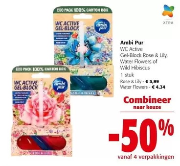 Box - WC Active Gel-Block Rose & Lily, Water Flowers of Wild Hibiscus