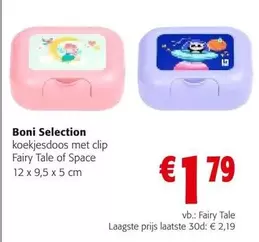 koekjesdoos met clip Fairy Tale of Space