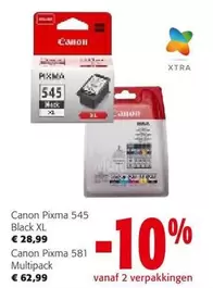 Canon - Pixma 545 Black XL, Pixma 581 Multipack