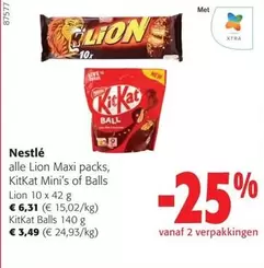 Lion -  Maxi packs, KitKat Mini's of Balls