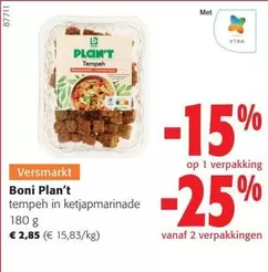 Plan't tempeh in ketjapmarinade