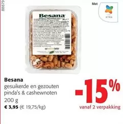 gesuikerde en gezouten pinda's & cashewnoten