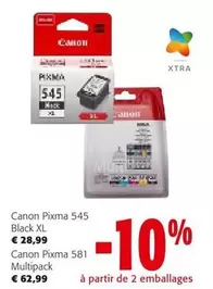 Canon - Pixma 545 Black XL, Pixma 581 Multipack