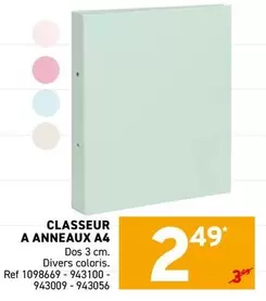 CLASSEUR A ANNEAUX A4