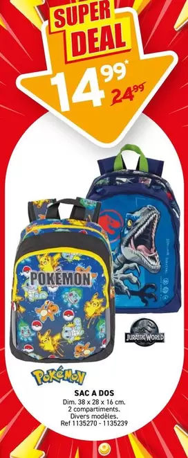 Pokemon - SAC A DOS
