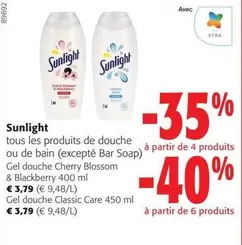 De - tous les produits de douche ou de bain (excepté Bar Soap)