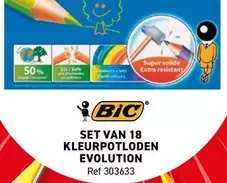 Extra - SET VAN 18 KLEURPOTLODEN EVOLUTION Ref 303633