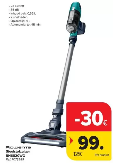 Steelstofzuiger RH6820WO