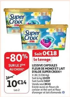 Fleur - LESSIVE CAPSULES FLEUR DE MONOI ET LAIT D'ALOE