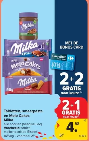 De - Tabletten, smeerpasta en Melo Cakes