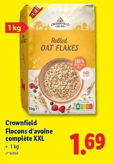 Flocons d'avoine complète XXL