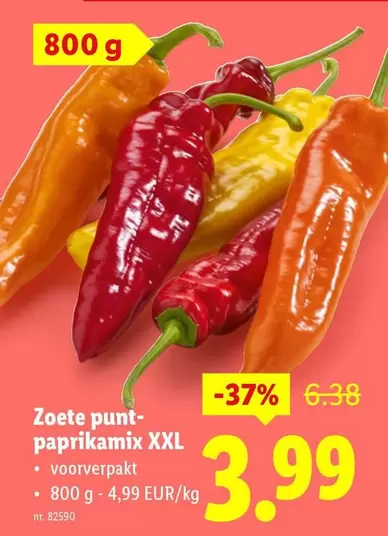 Zoete punt- paprikamix XXL