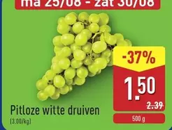 Pitloze witte druiven