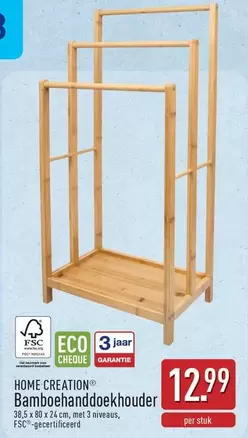 Bamboehanddoekhouder