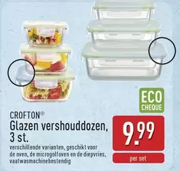 De - Glazen vershouddozen