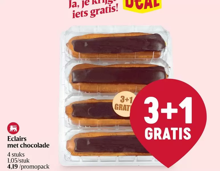 Eclairs met chocolade
