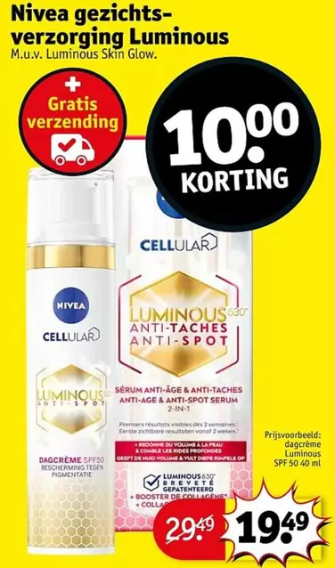 De - gezichtsverzorging Luminous