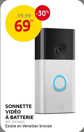 Ring - SONNETTE VIDÉO À BATTERIE