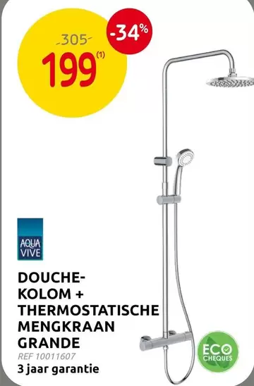 DOUCHE-KOLOM + THERMOSTATISCHE MENGKRAAN GRANDE