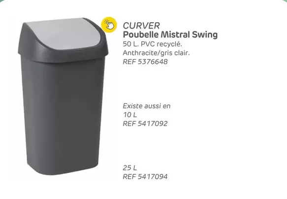 Poubelle Mistral Swing