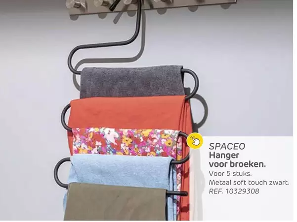 Hanger voor broeken.