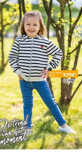 Club - Sweatshirt met rits