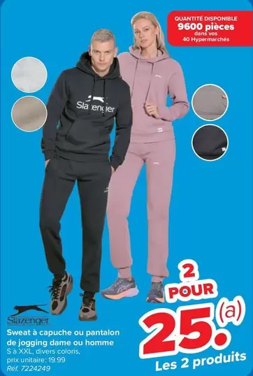 De - Sweat à capuche ou pantalon de jogging dame ou homme