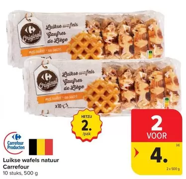 De - Luikse wafels natuur