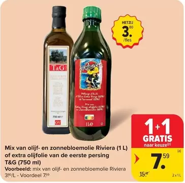 Mix -  van olijf- en zonnebloemolie Riviera