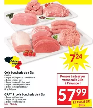 De - Colis boucherie