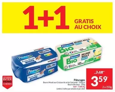 Nos - Beurre Moulé aux Cristaux de Sel de Guérande , Beurre Moulé Doux