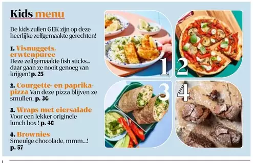 De - Visnuggets, erwtenpuree