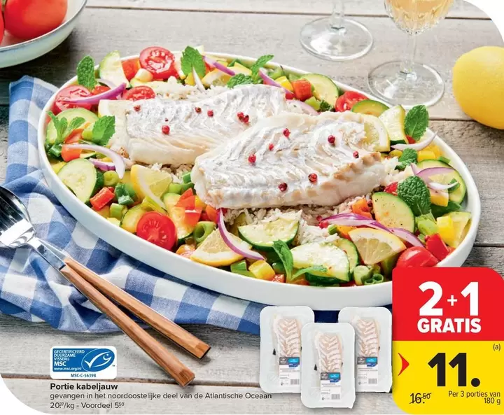 De - Portie kabeljauw