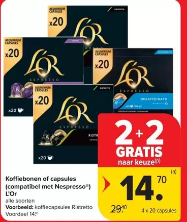 Koffiebonen of capsules