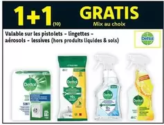 Dettol - pistolets - lingettes - aérosols - lessives