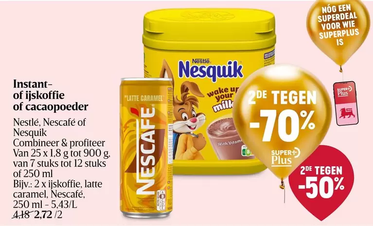ijskoffie, cacaopoeder