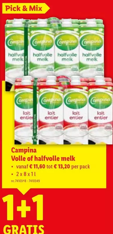 Mix - Volle of halfvolle melk