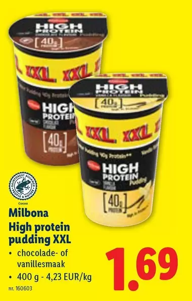 High protein pudding XXL