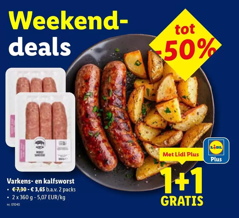 Varkens- en kalfsworst