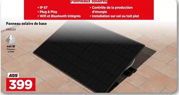 De - Panneau solaire de base