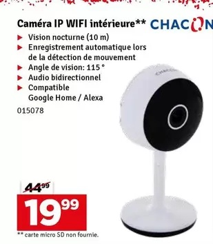 De - Caméra IP WIFI intérieure