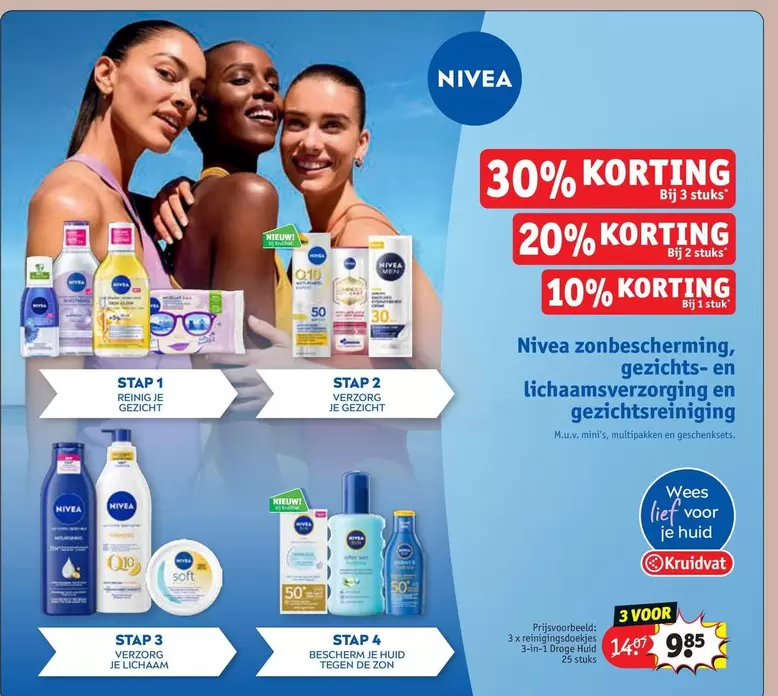 De - zonbescherming, gezichts- en lichaamsverzorging en gezichtsreiniging