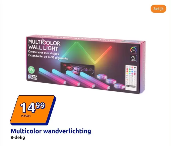 Multicolor wandverlichting