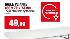 TABLE PLIANTE