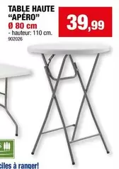 TABLE HAUTE "APÉRO"