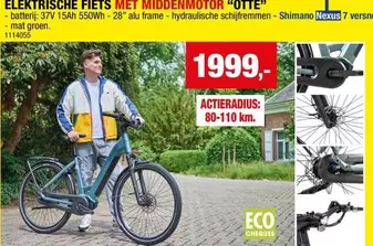 ELEKTRISCHE FIETS MET MIDDENMOTOR "OTTE"