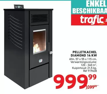 Kw - PELLETKACHEL DIAMOND 14 KW
