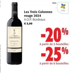 Bordeaux - Trois Colonnes rouge 2024 A.O.P.