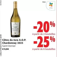 Jura - Côtes du  A.O.P. Chardonnay 2023