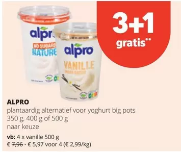 Plantaardig Alternatief Voor Yoghurt Big Pots